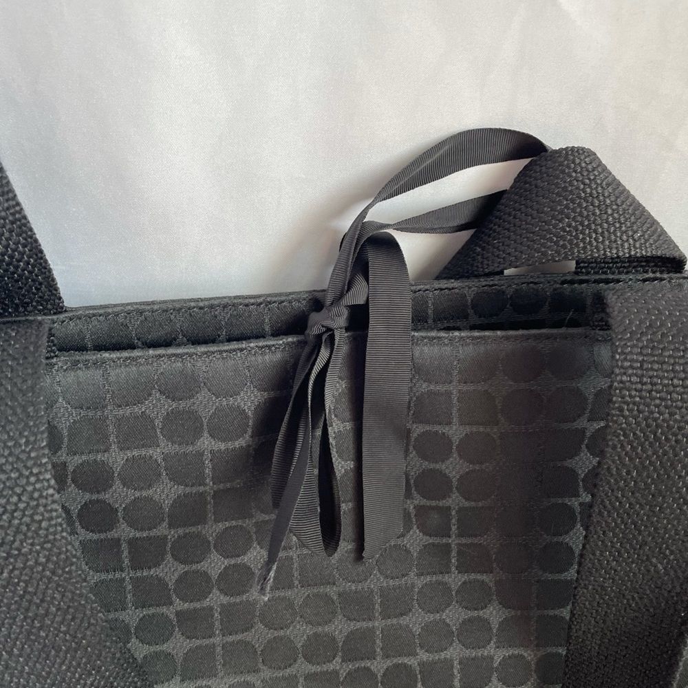 Kate Spade Black Polka Dot Large Fabric Tote - Picture 14 of 14